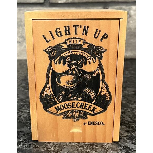 Enesco Moose Creek Crossing Set of 3 Cigar Box Risers 1997 #282200 - Picture 8 of 10